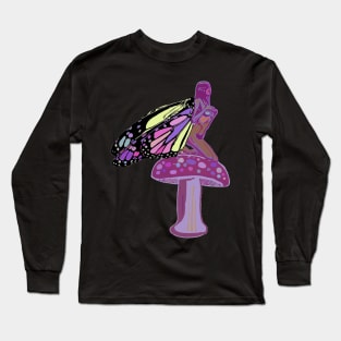 Black Fairy fae of color Long Sleeve T-Shirt